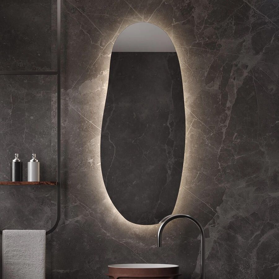 Martens & Meijer Toiletspiegel Amsterdam 40x70 cm met Indirecte Verlichting Rondom