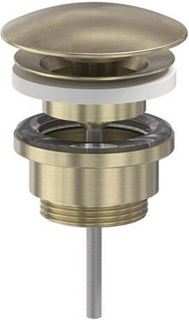 MAY Designplug Always Open Geborsteld Mat Goud PVD