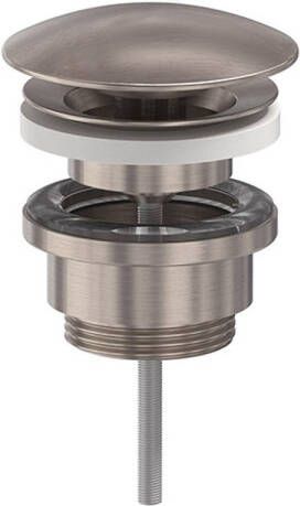 MAY Designplug Always Open Geborsteld Nickel PVD