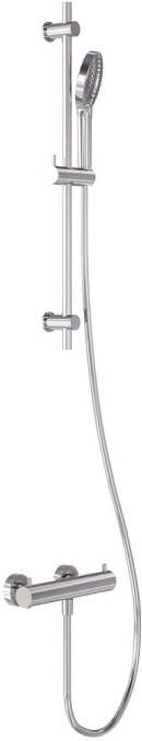 MAY Doucheset Opbouw met Thermostaat Incl. Glijstang Doucheslang 150 cm & 3-Standen Handdouche Chroom