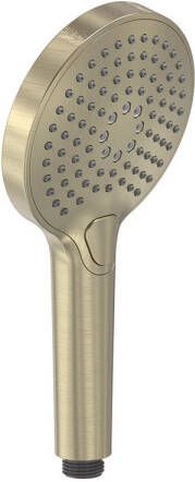 MAY Handdouche 3-Standen Met Antikalk Nozzles Geborsteld Mat Goud PVD