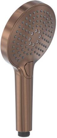 MAY Handdouche 3-Standen Met Antikalk Nozzles Geborsteld Mat Koper PVD