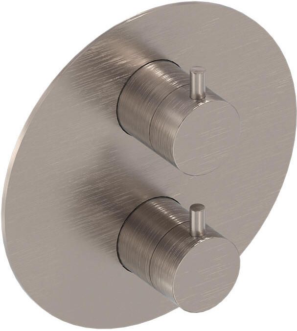 MAY Afbouwdeel Therm. Met 2-Weg Stop-Omstel Geborsteld Nickel Pvd