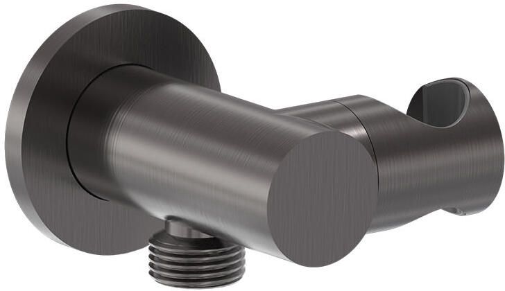 MAY Verstelbare Wandsteun + Geint. Uitlaat Geborsteld Mat Koper Pvd