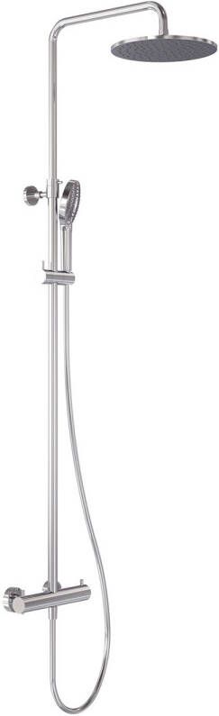 MAY Regendoucheset Opbouw met Thermostaat Incl. 3-Standen Handdouche & Hoofddouche 25 cm Chroom