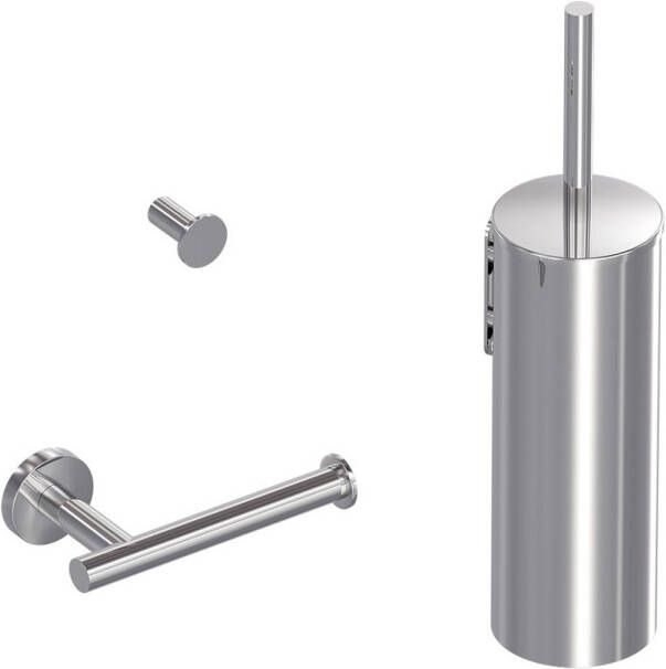 MAY Toiletaccessoire Set 3-in-1 Chroom