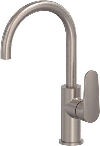 MAY Wastafelmengkraan Forma Opbouw met Draaibare Uitloop Geborsteld Nickel PVD