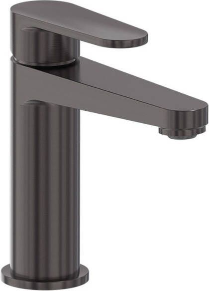 MAY Forma Eenhendel wastafelmengkraan opbouw model S Geborsteld carbon black PVD 6800006
