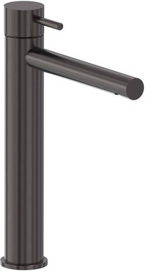 MAY Wastafelmengkraan Stilo Opbouw Model L Geborsteld Carbon Black PVD