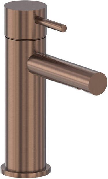 MAY Stilo Eenhendel wastafelmengkraan opbouw model S Geborsteld mat koper PVD 6800505