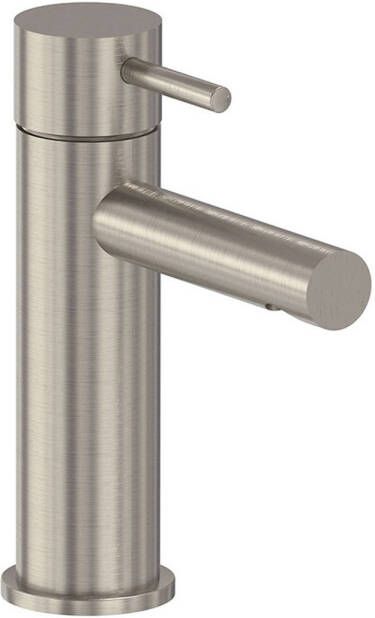 MAY Stilo Eenhendel wastafelmengkraan opbouw model S Geborsteld nickel PVD 6800503