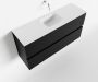 Mondiaz ADA Toiletmeubel 100x30x50cm met 0 kraangaten 2 lades urban mat Wastafel Lex midden Solid Surface Wit FK75341756 - Thumbnail 1