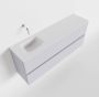 Mondiaz ADA Toiletmeubel 120x30x50cm met 0 kraangaten 2 lades cale mat Wastafel Lex links Solid Surface Wit FK75341967 - Thumbnail 1