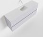 Mondiaz ADA Toiletmeubel 120x30x50cm met 0 kraangaten 2 lades cale mat Wastafel Lex midden Solid Surface Wit FK75341965 - Thumbnail 1