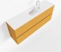 Mondiaz ADA Toiletmeubel 120x30x50cm met 1 kraangaten 2 lades ocher mat Wastafel Lex midden Solid Surface Wit FK75341877 - Thumbnail 1