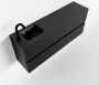 Mondiaz ADA Toiletmeubel 120x30x50cm met 1 kraangaten 2 lades urban mat Wastafel Lex links Solid Surface Zwart FK75342111 - Thumbnail 1