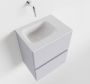 Mondiaz ADA Toiletmeubel 40x30x50cm met 0 kraangaten 2 lades cale mat Wastafel Lex rechts Solid Surface Wit FK75341945 - Thumbnail 1