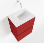 Mondiaz ADA Toiletmeubel 40x30x50cm met 0 kraangaten 2 lades fire mat Wastafel Lex links Solid Surface Wit FK75341885 - Thumbnail 1