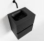 Mondiaz ADA Toiletmeubel 40x30x50cm met 0 kraangaten 2 lades urban mat Wastafel Lex rechts Solid Surface Zwart FK75342090 - Thumbnail 1