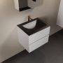 Mondiaz AIVY 60cm badmeubel Talc wastafel Urban solid surface midden 1 kraangat met spiegelkast (AI-351111URBAN-SI AI-M60TAMI AI-C60TAMI) - Thumbnail 1