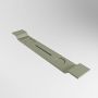 Mondiaz Easy Badplank 12.5x86x4.2cm Solid surface Army mat M80182Army - Thumbnail 1