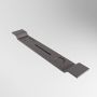 Mondiaz Easy Badplank 12.5x86x4.2cm Solid surface Dark grey mat M80182DarkGrey - Thumbnail 1