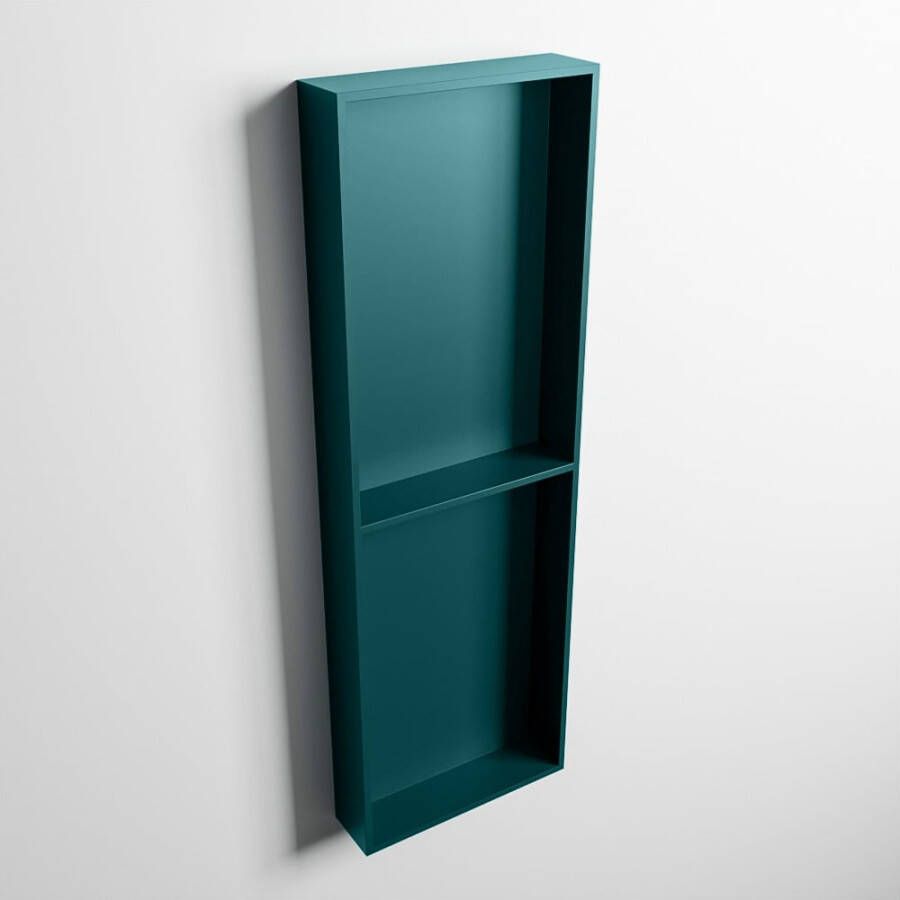 Mondiaz Easy nis 29.5x149.5x8cm voor Inbouw opbouw 2 open vakken Solid surface Smag Smag M80041Smag Smag