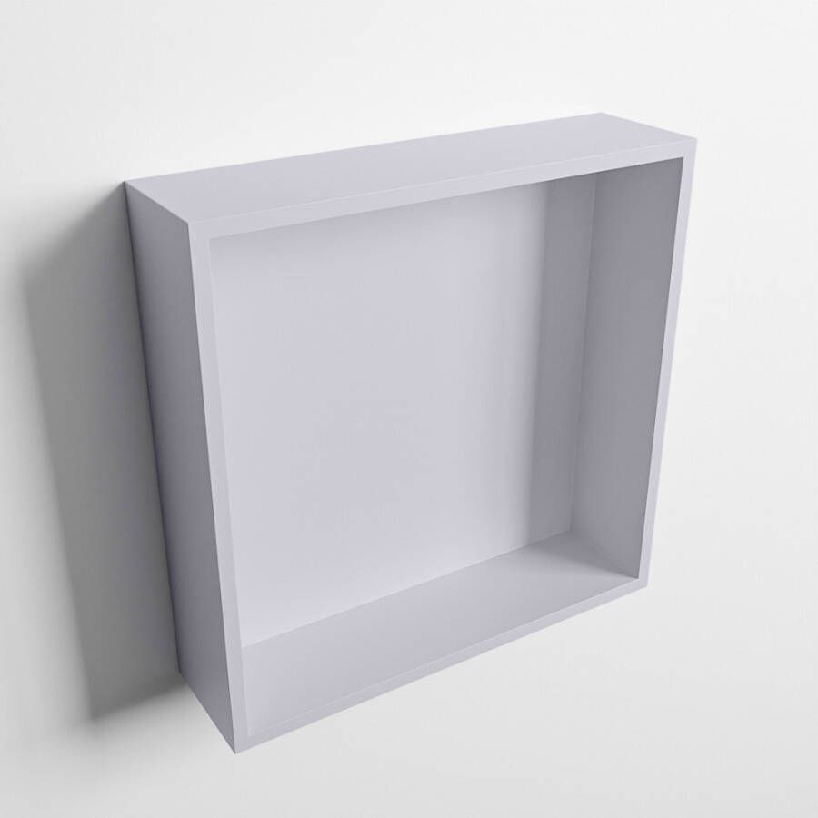 Mondiaz Easy nis 29.5x29.5x8cm voor Inbouw opbouw 1 open vak Solid surface Cale Cale M80011Cale Cale