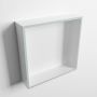 Mondiaz Easy nis 29.5x29.5x8cm voor Inbouw opbouw 1 open vak Solid surface Talc Greey M80011Greey Talc - Thumbnail 1