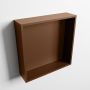 Mondiaz EASY Nis 29 5x29 5cm in solid surface kleur Rust | Rust. 1 vak geschikt voor in- of opbouw - Thumbnail 1
