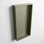 Mondiaz Easy nis 29.5x59.5x8cm voor Inbouw opbouw 1 open vak Solid surface Army Army M80019Army Army - Thumbnail 1