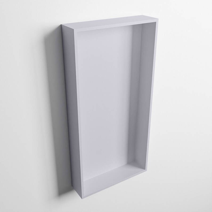 Mondiaz Easy nis 29.5x59.5x8cm voor Inbouw opbouw 1 open vak Solid surface Cale Cale M80019Cale Cale