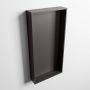 Mondiaz Easy nis 29.5x59.5x8cm voor Inbouw opbouw 1 open vak Solid surface DarkGrey DarkGrey M80019DarkGrey DarkGrey - Thumbnail 1