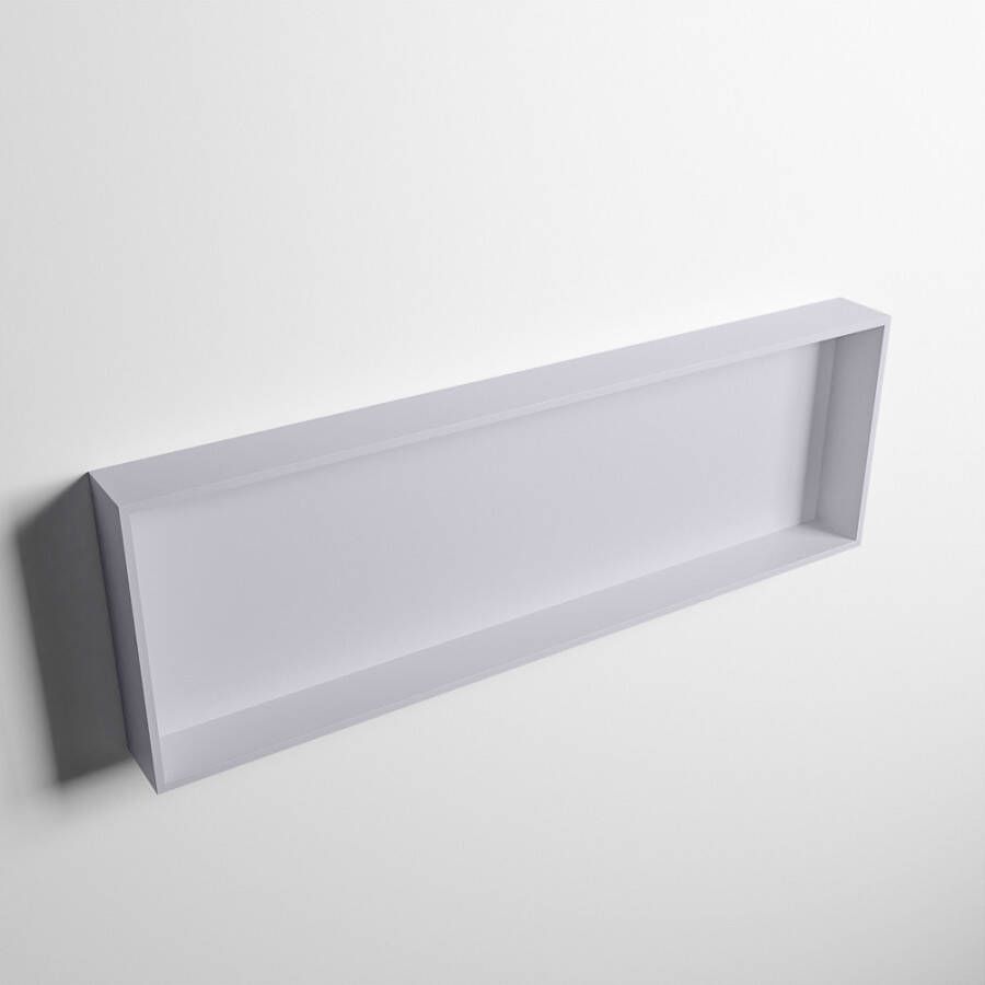 Mondiaz Easy nis 29.5x89.5x8cm voor Inbouw opbouw 1 open vak Solid surface Cale Cale M80023Cale Cale