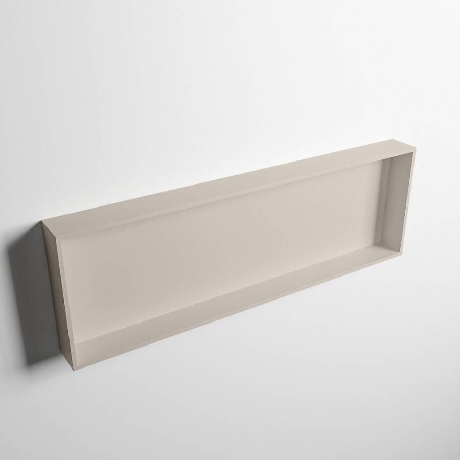 Mondiaz EASY Nis 89 5x29 5cm in solid surface kleur Linen | Linen. 1 vak geschikt voor in- of opbouw