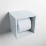 Mondiaz Easy Toiletrolhouder CUBE 160 solid surface 16x16cm kleur Clay. Geschikt voor op en inbouw. - Thumbnail 1