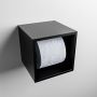 Mondiaz Easy Toiletrolhouder CUBE 160 solid surface 16x16cm kleur Urban. Geschikt voor op en inbouw. - Thumbnail 1