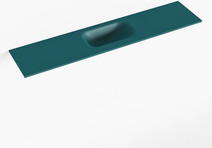 Mondiaz EDEN Smag solid surface inleg wastafel voor toiletmeubel 100cm. Positie wasbak midden