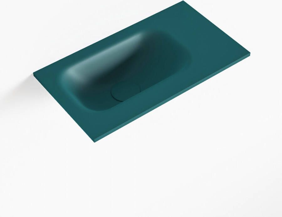 Mondiaz EDEN Smag solid surface inleg wastafel voor toiletmeubel 40cm. Positie wasbak links