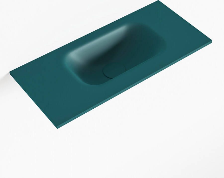 Mondiaz EDEN Smag solid surface inleg wastafel voor toiletmeubel 50cm. Positie wasbak rechts