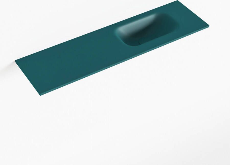Mondiaz EDEN Smag solid surface inleg wastafel voor toiletmeubel 80cm. Positie wasbak rechts