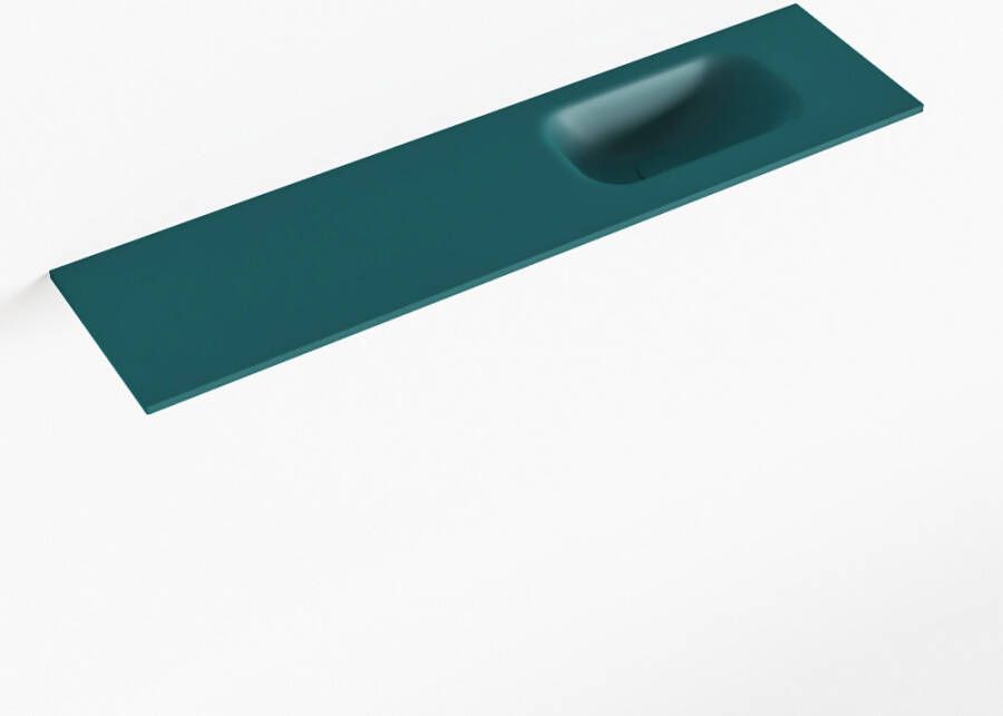 Mondiaz EDEN Smag solid surface inleg wastafel voor toiletmeubel 90cm. Positie wasbak rechts