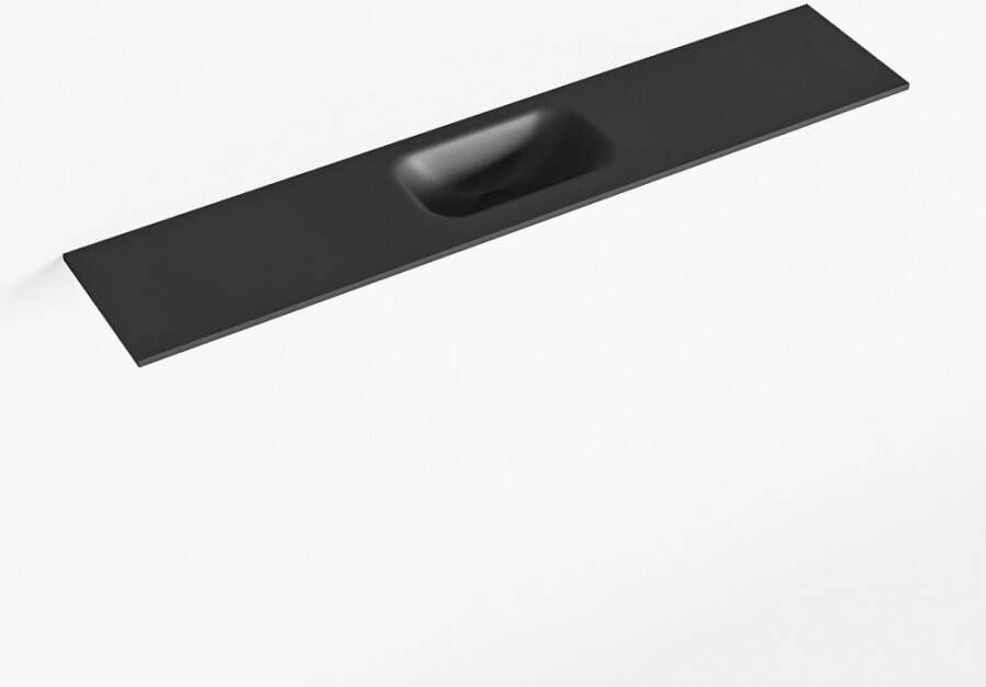 Mondiaz EDEN Urban solid surface inleg wastafel voor toiletmeubel 110cm. Positie wasbak midden