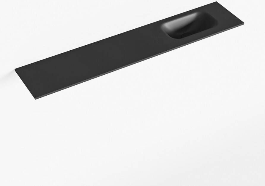 Mondiaz EDEN Urban solid surface inleg wastafel voor toiletmeubel 110cm. Positie wasbak rechts