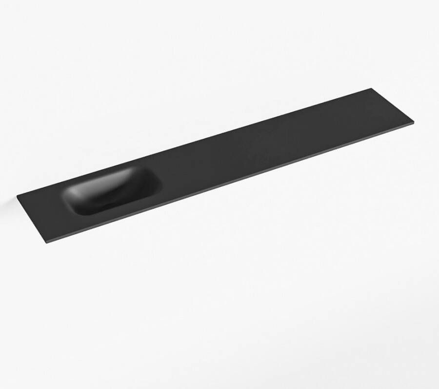 Mondiaz EDEN Urban solid surface inleg wastafel voor toiletmeubel 120cm. Positie wasbak links