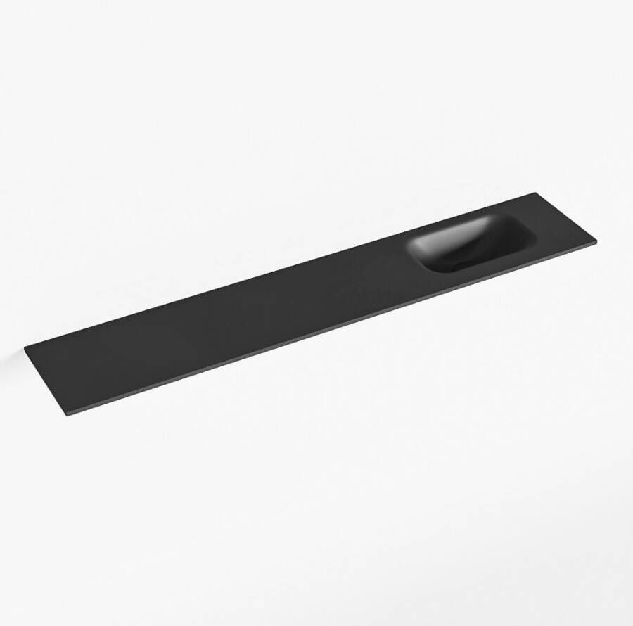 Mondiaz EDEN Urban solid surface inleg wastafel voor toiletmeubel 120cm. Positie wasbak rechts
