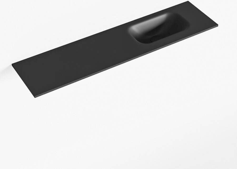 Mondiaz EDEN Urban solid surface inleg wastafel voor toiletmeubel 90cm. Positie wasbak rechts