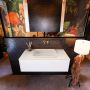 Mondiaz ERIN 100cm badmeubelset onderkast kleur Talc met 1 lade Wastafel RIDGE midden zonder kraangaten kleur Dark grey ERIN11499 - Thumbnail 1