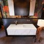 Mondiaz ERIN 120cm badmeubelset onderkast kleur carrara met 1 lade Wastafel RIDGE rechts zonder kraangaten kleur Talc ERIN10721 - Thumbnail 1