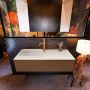 Mondiaz ERIN 120cm badmeubelset onderkast kleur Rust met 1 lade Wastafel RIDGE links 1 kraangat kleur Linen ERIN12559 - Thumbnail 1
